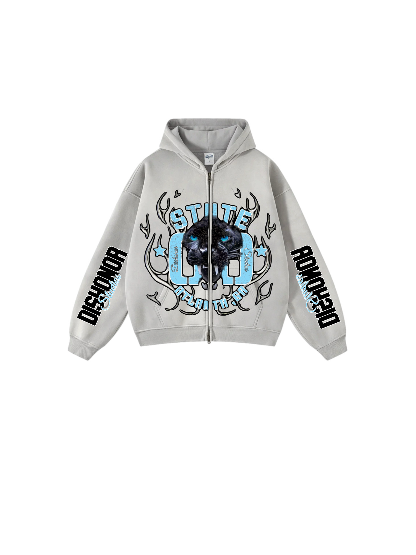 GA STATE ZIP UP HOODIE