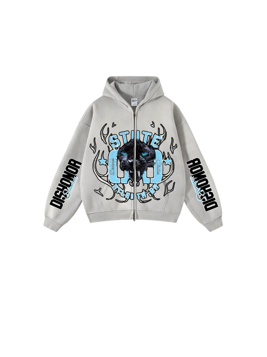 GA STATE ZIP UP HOODIE